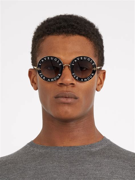 occhiali gucci l'amour|Gucci Eyewear L'Aveugle Par Amour Sunglasses .